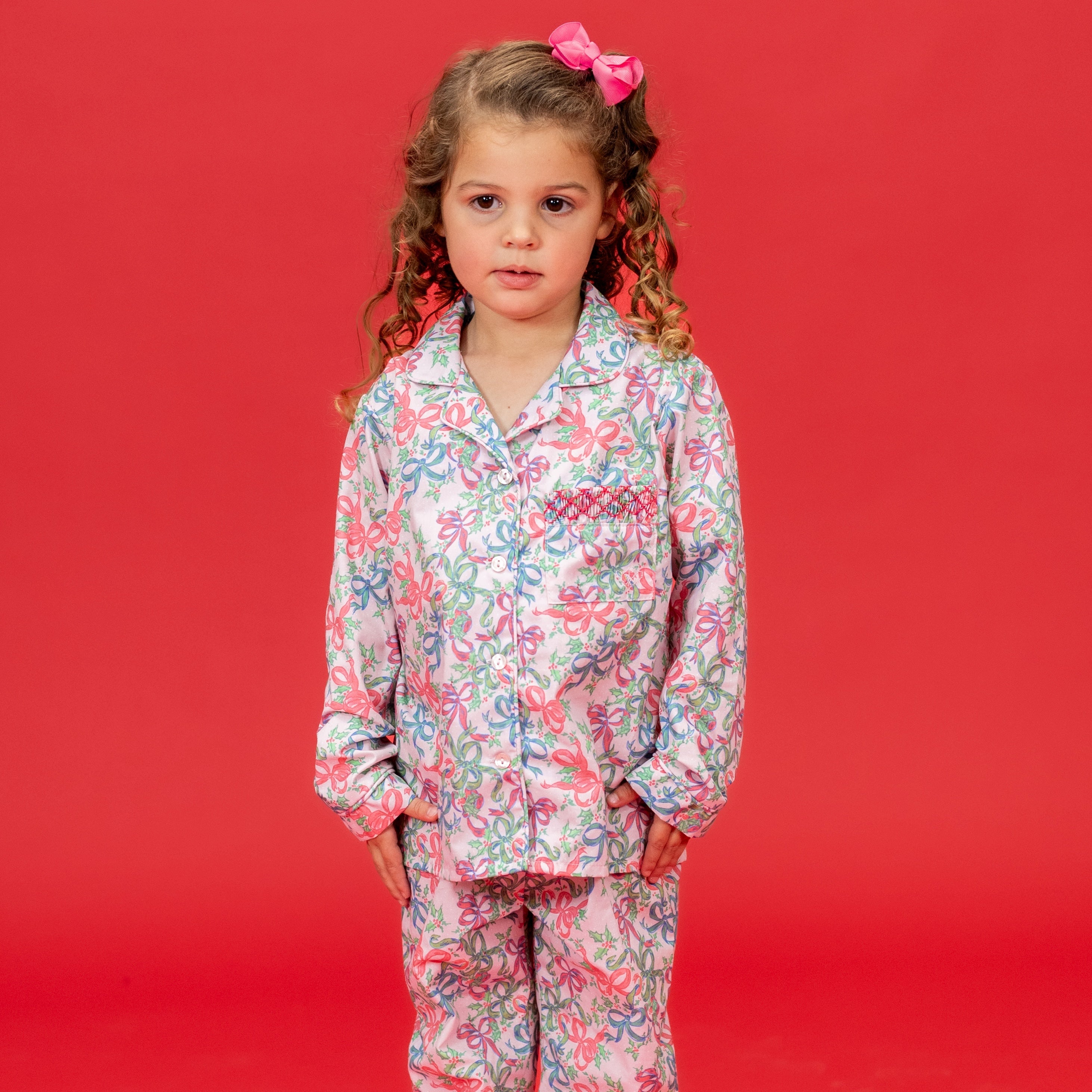 Finley Girl Pajama Set in Bows