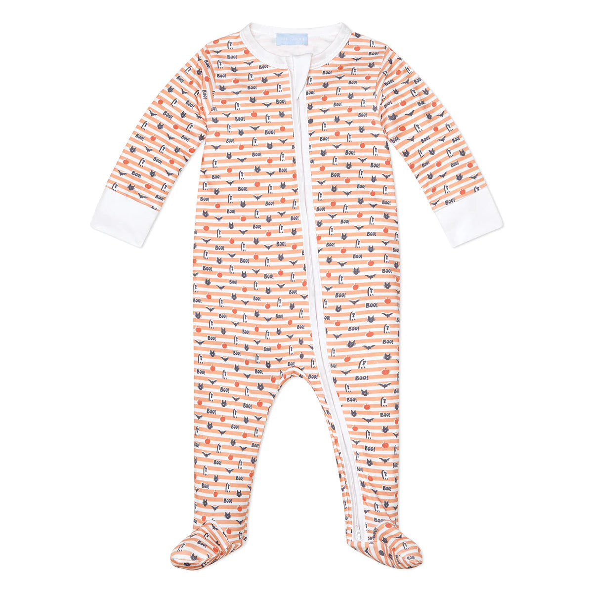 Boo! Halloween Zip Baby Onesie