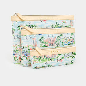 The Hamilton Princess Bermuda x SteamLine Cosmetic Case Set