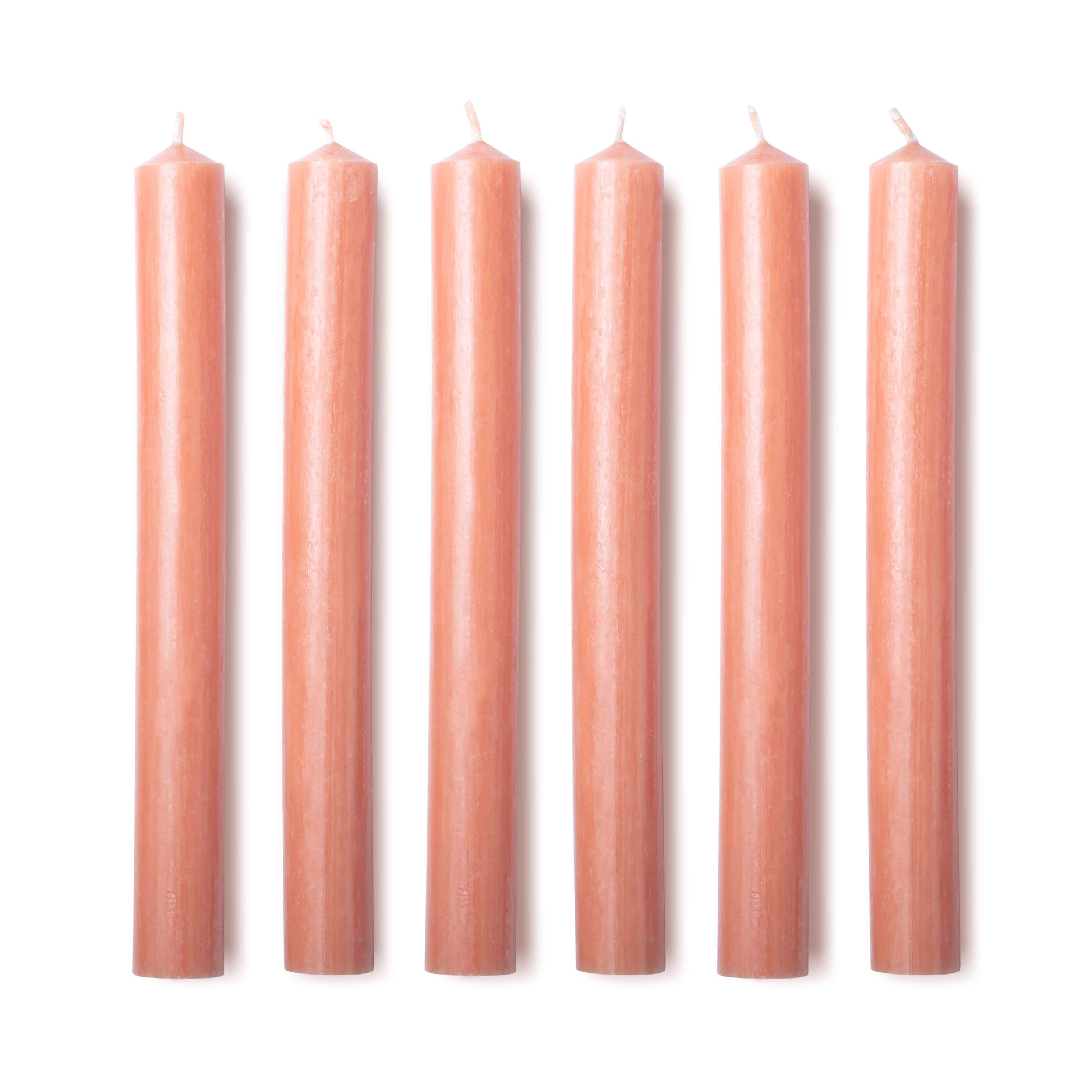 Dinner Candles in Cosmos Orange