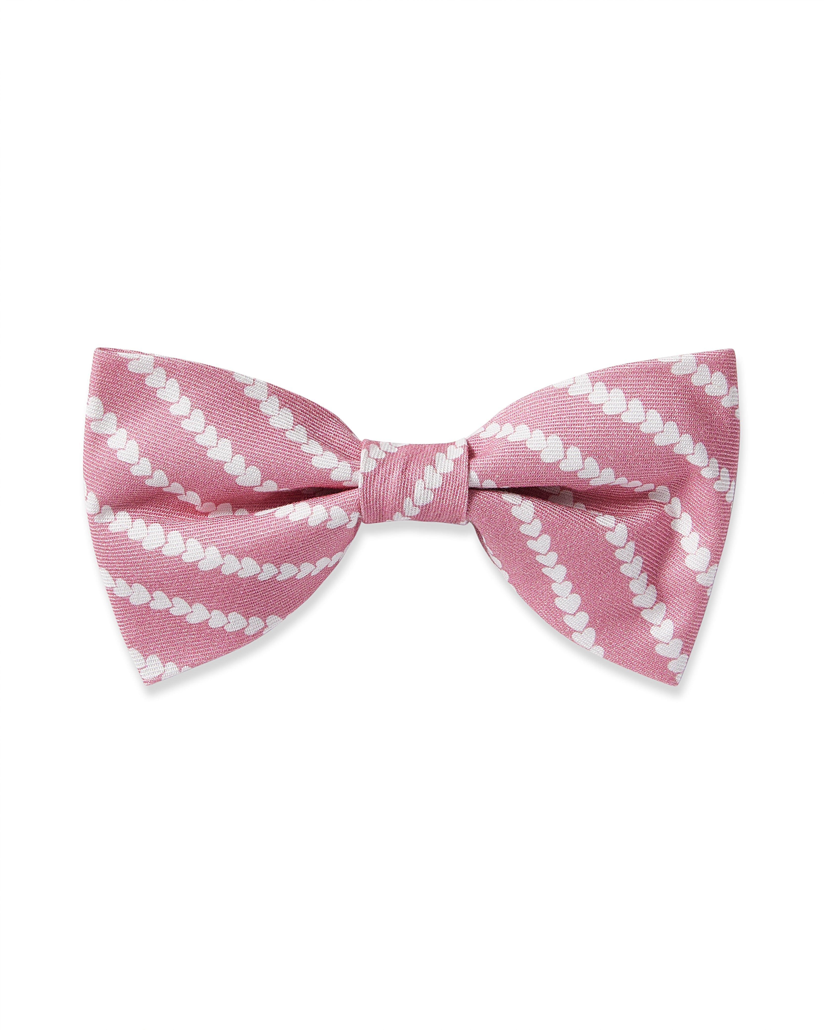 Dog Twill Bow Tie in Love Lines