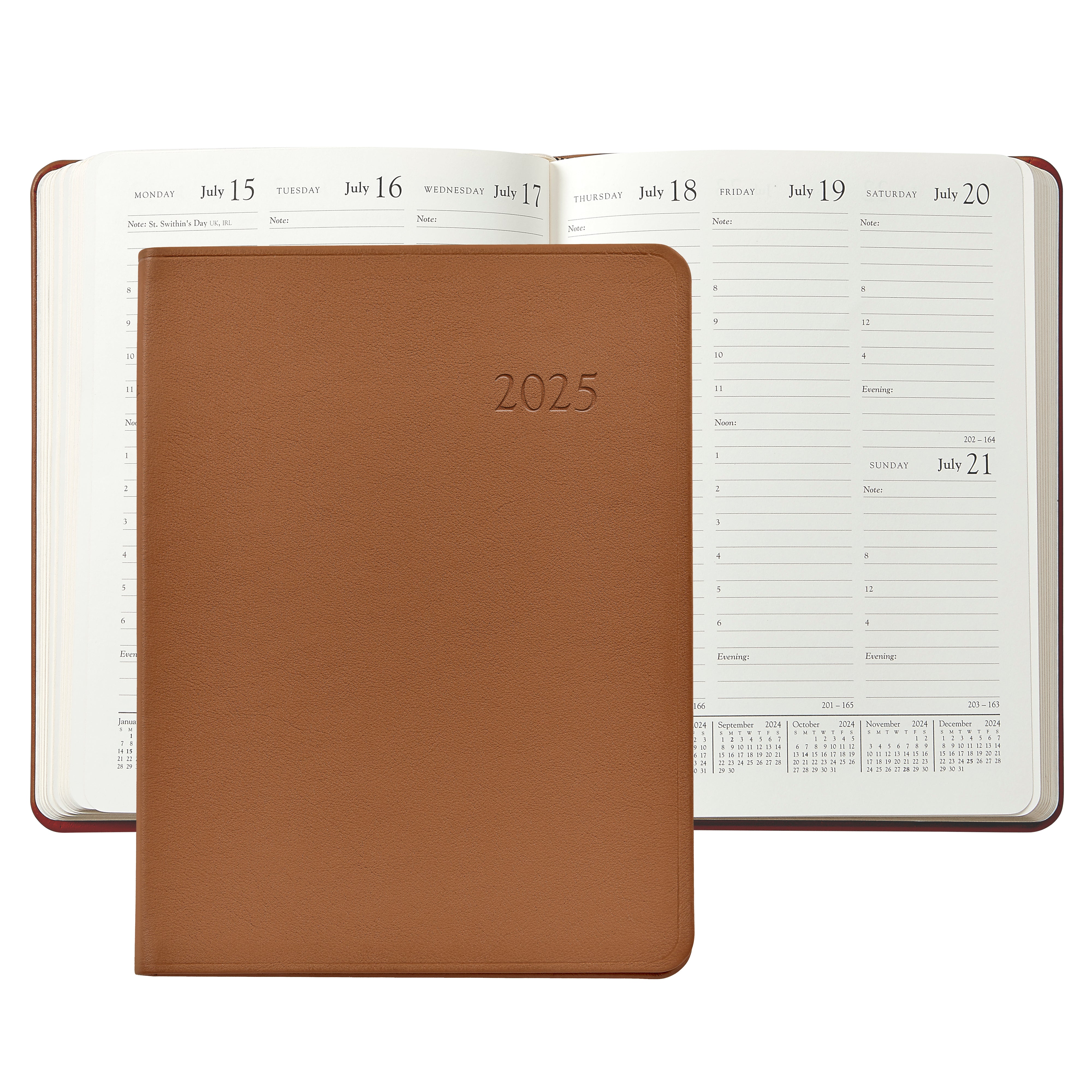 2025 Traditional Leather Desk Diary