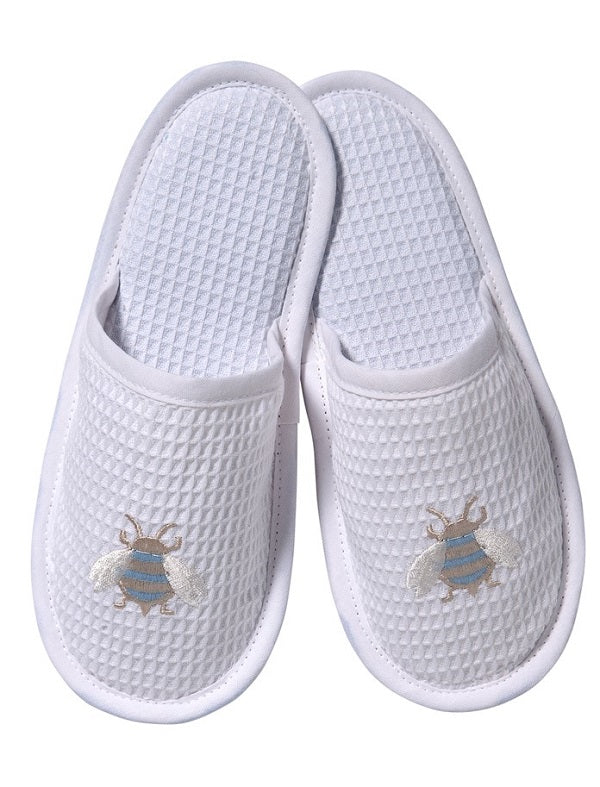 Slippers White Waffle