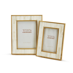 Photo Frame with Brass Border, Set of 2