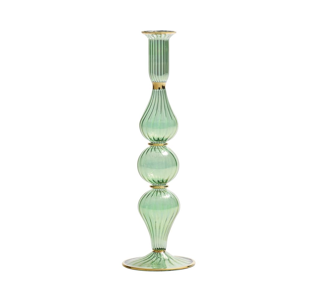 Kim Seybert, Inc.Ripple Candle Holder in GreenHome Decor