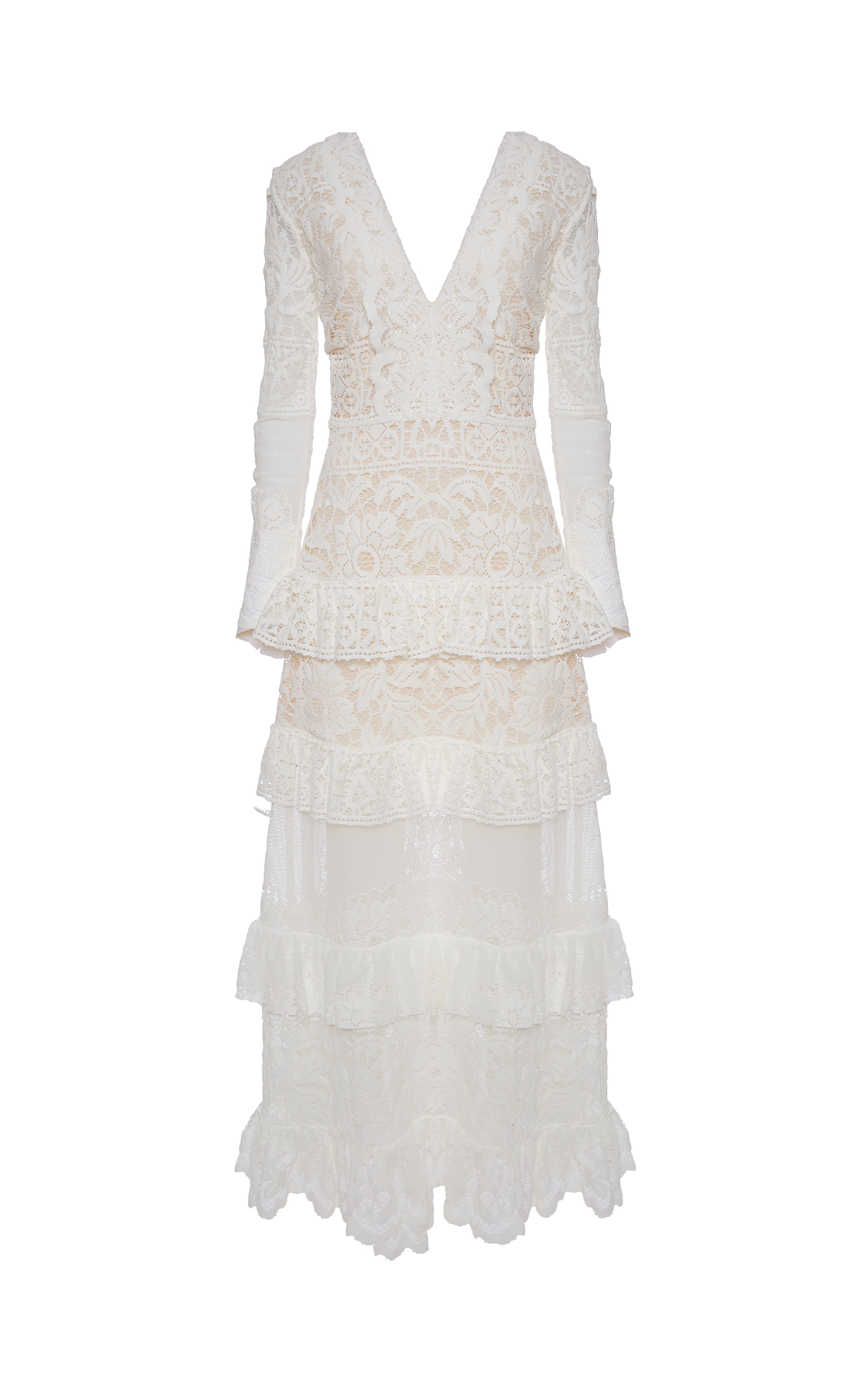 Footloose Lacey Dress in Solid White