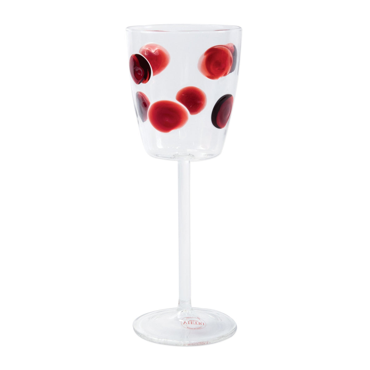 Drop Red Wine Glass