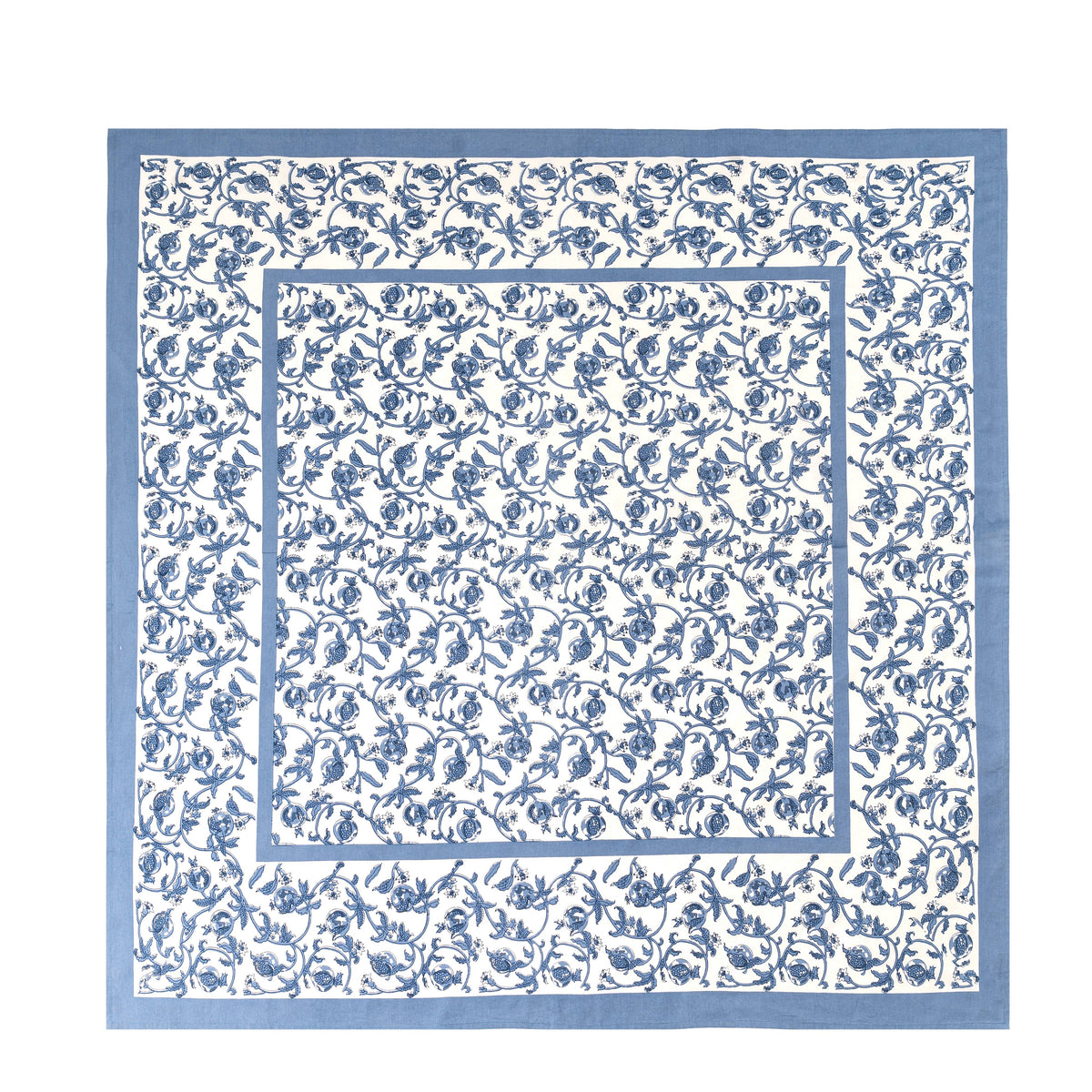 French Tablecloth Granada Cornflower Blue