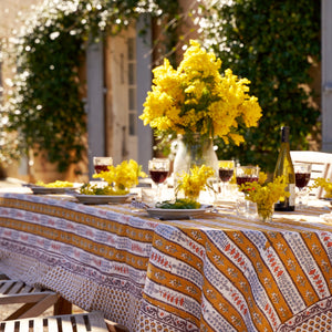 French Tablecloth Avignon Dijon & Blue