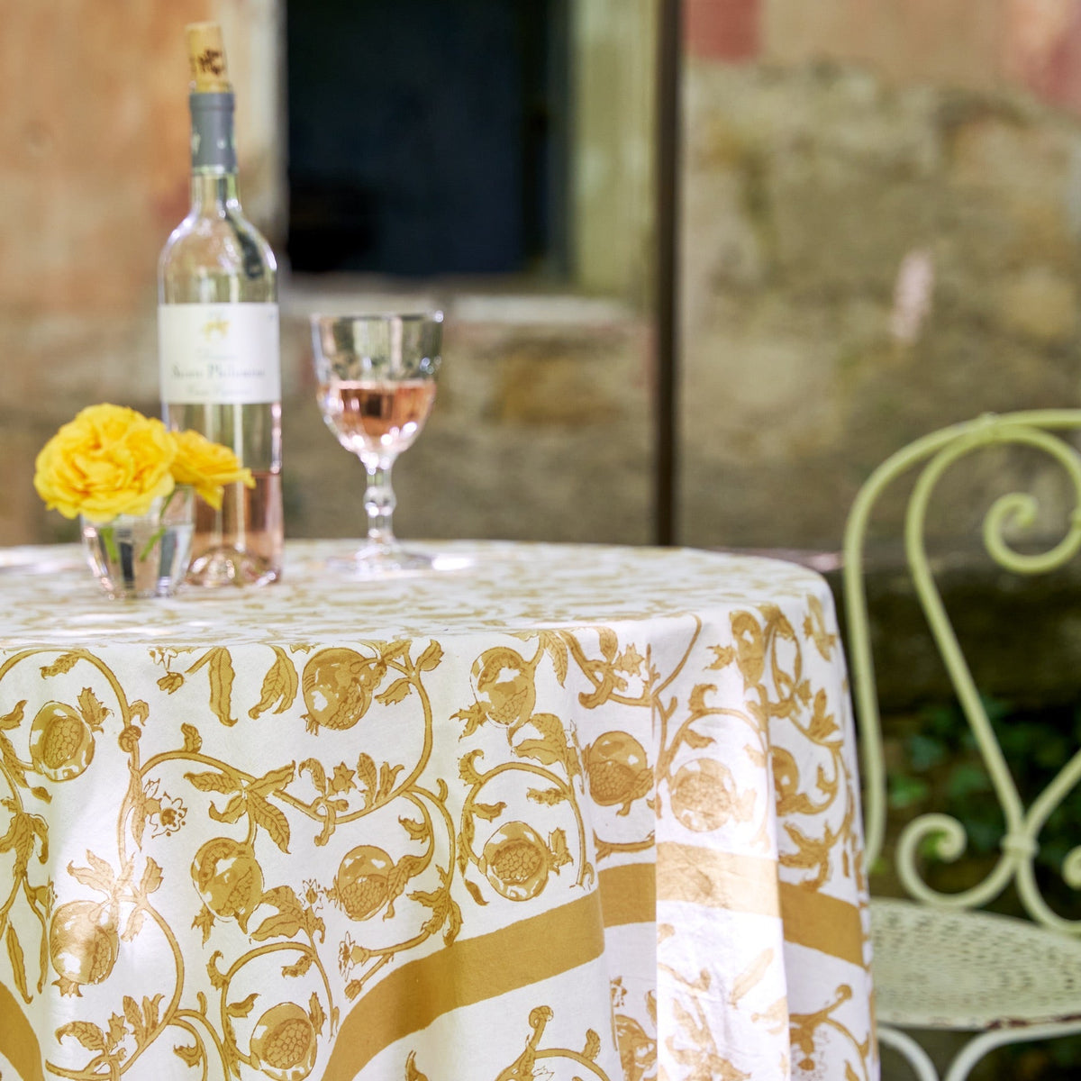 French Tablecloth Granada Mustard