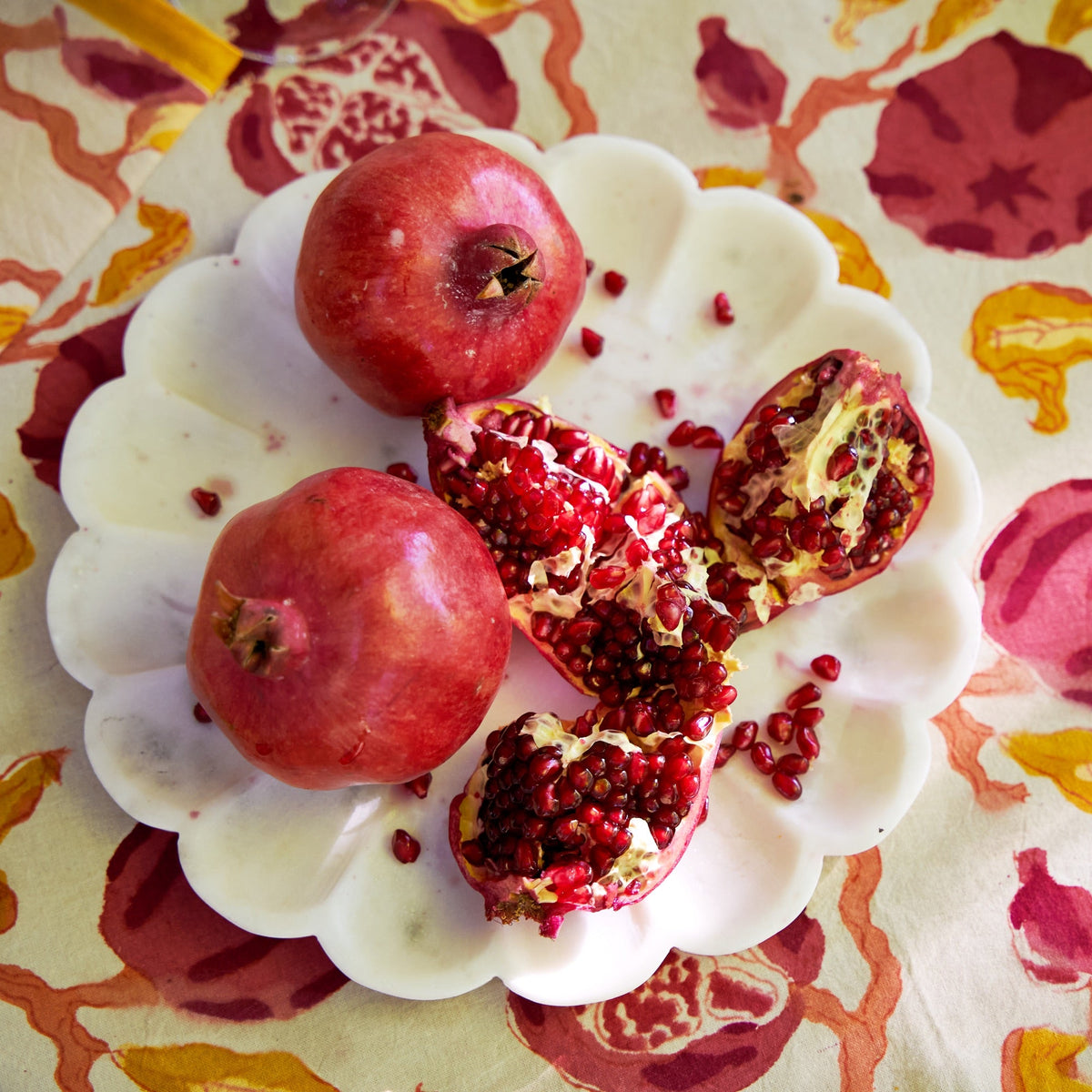 French Tablecloth Pomegranate