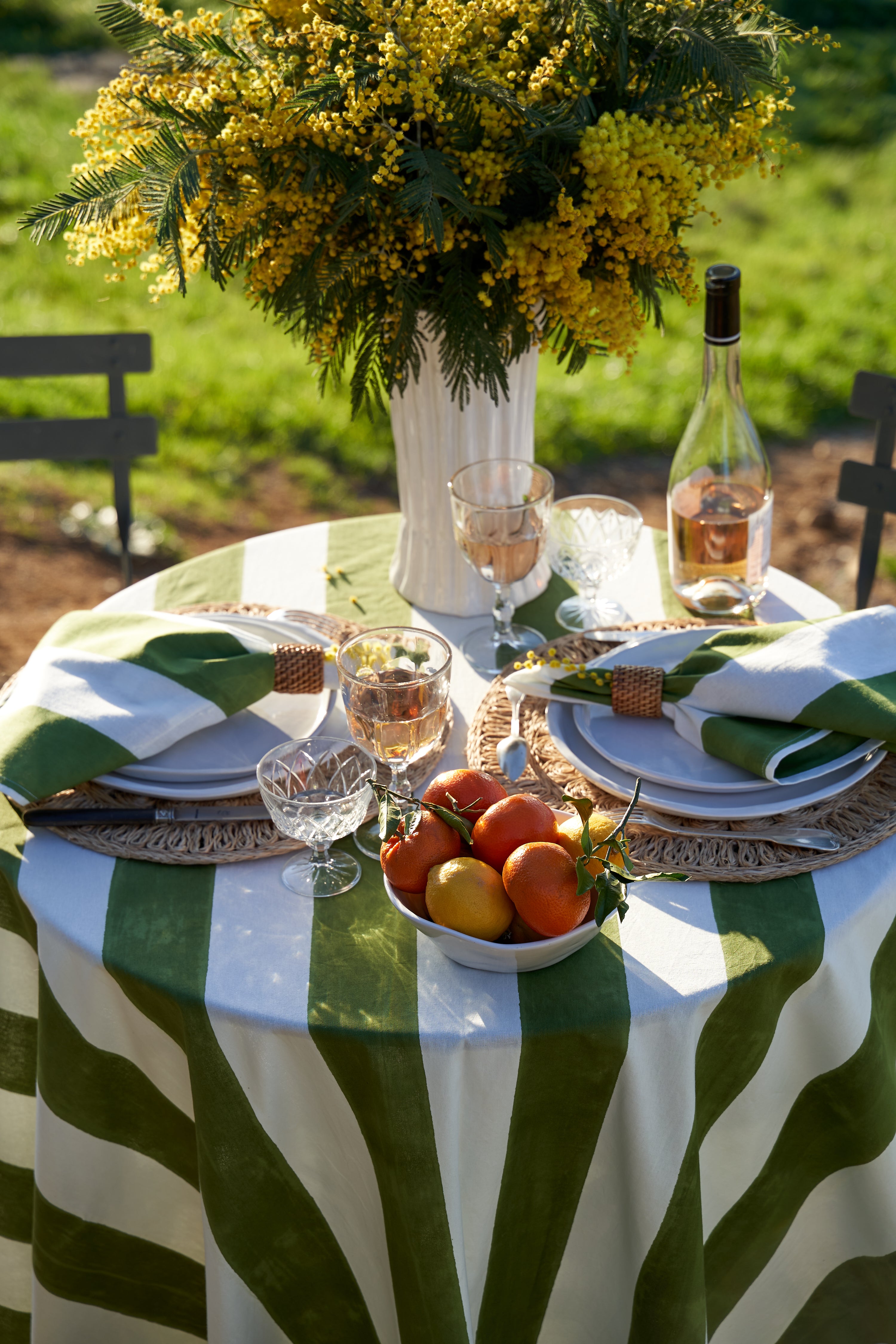 St. Tropez Tablecloth in Vert