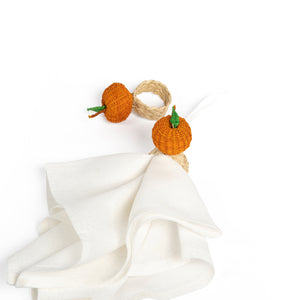 Napkin Rings Orange, Set Of 4