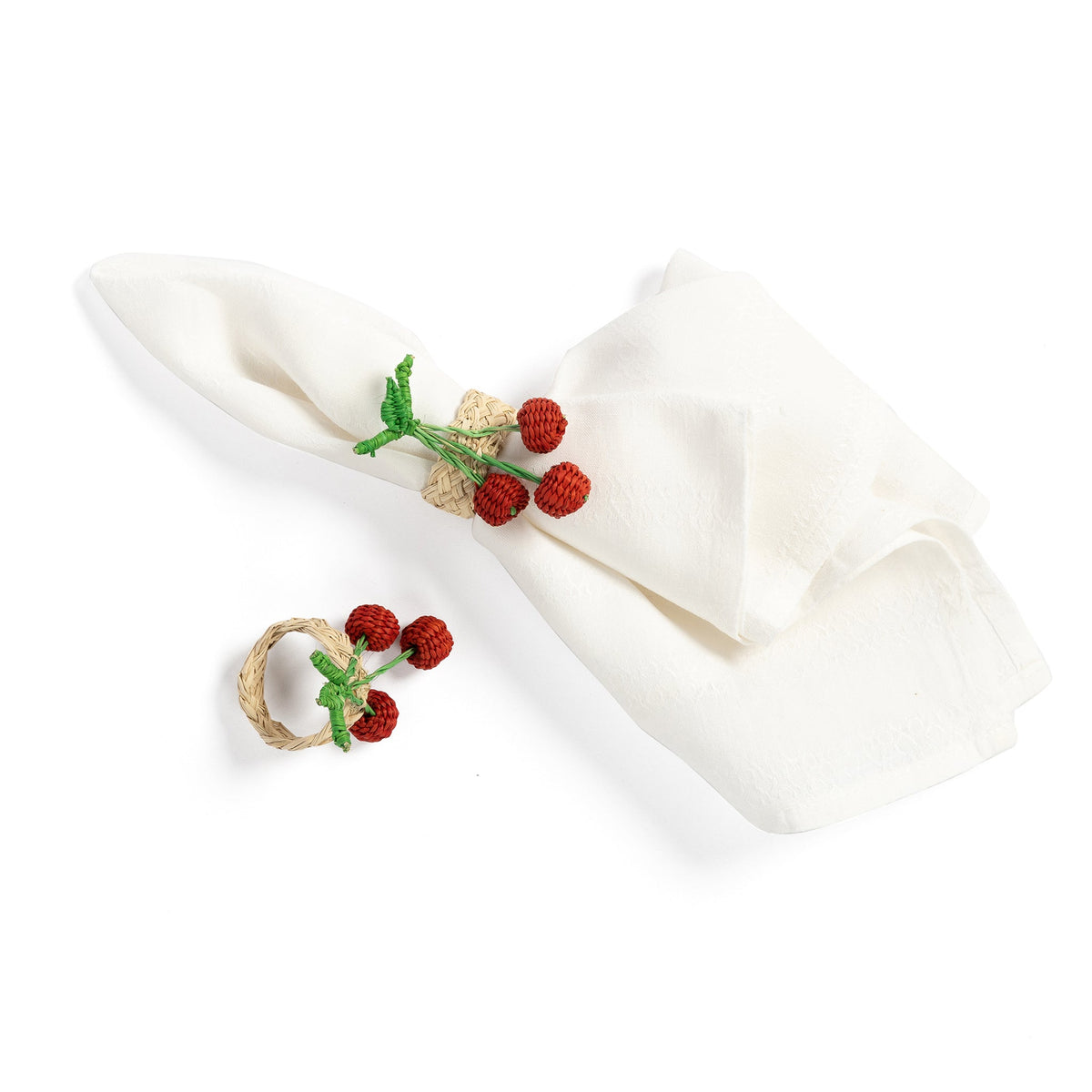 Napkin Rings Cherry, Set Of 4