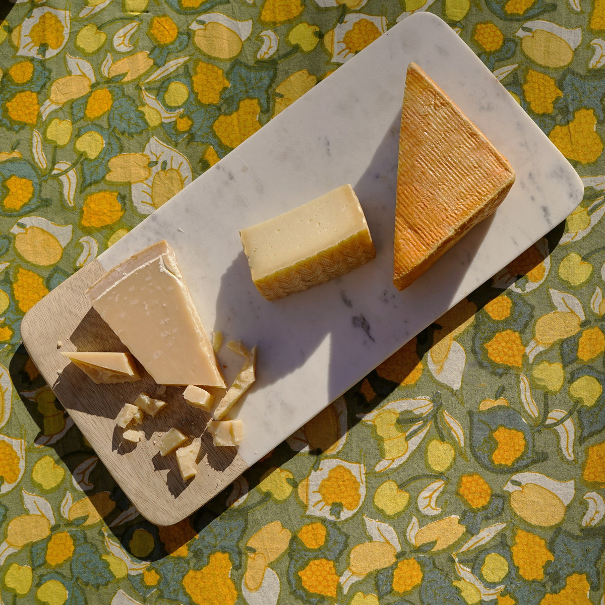 French Tablecloth Fruit Yellow & Green