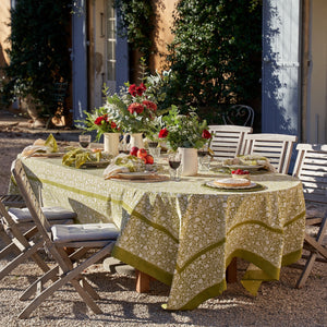 French Tablecloth Meadows Vert