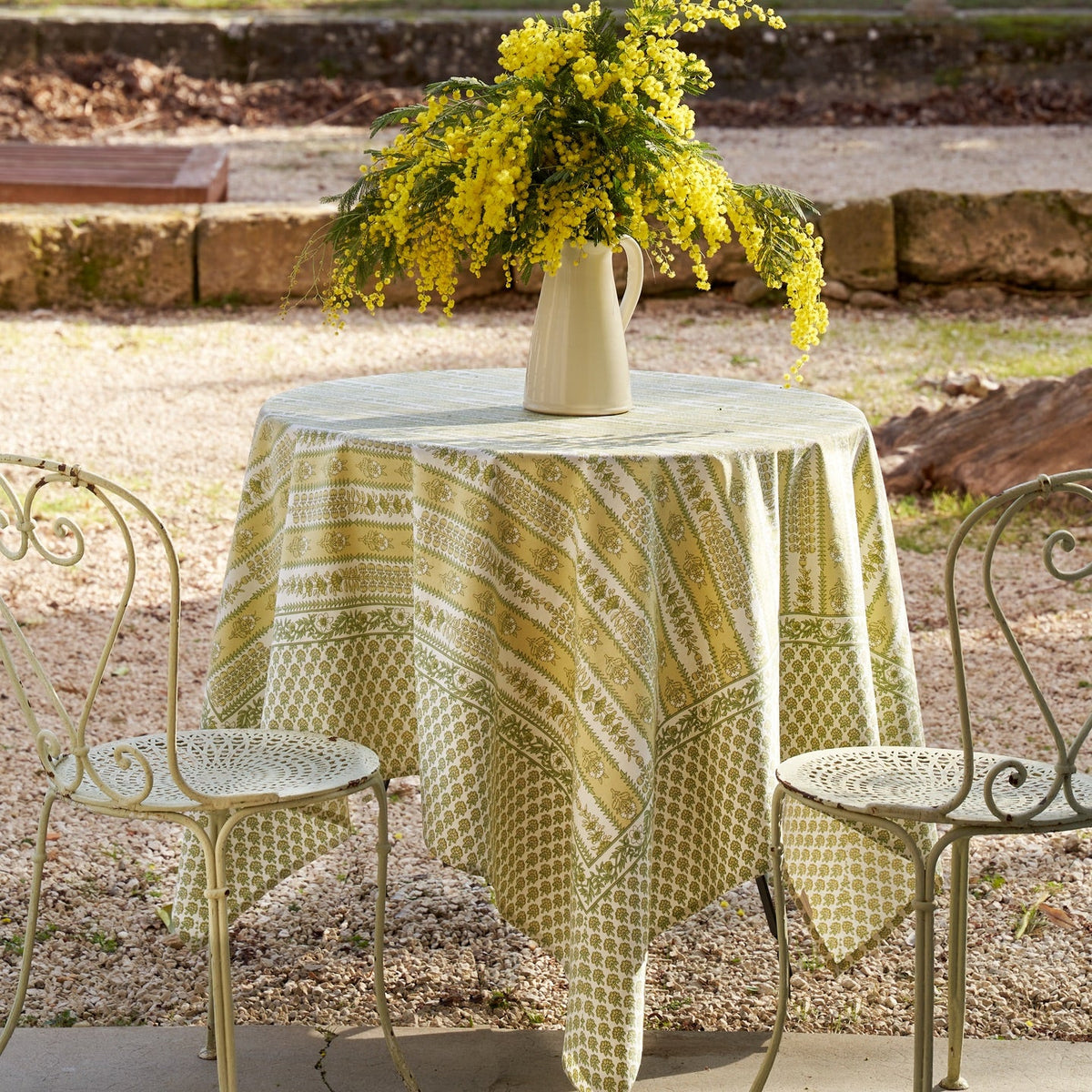 French Tablecloth Avignon Pistache