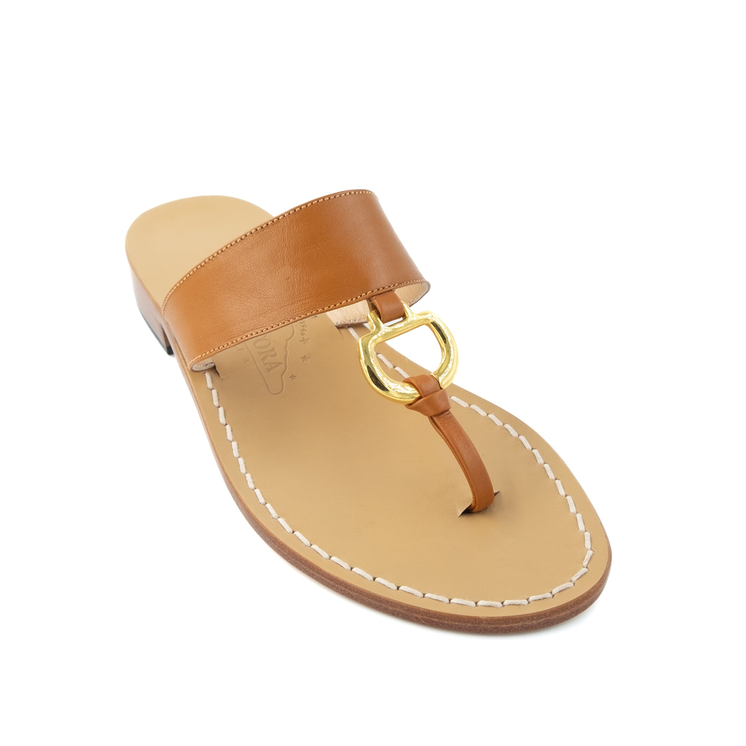 Gisele Leather Thong Sandal