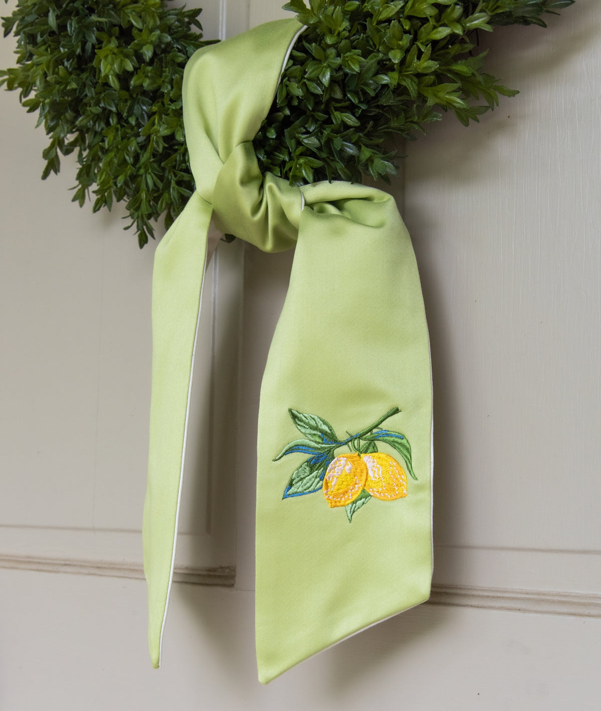 Lemon Wreath Sash