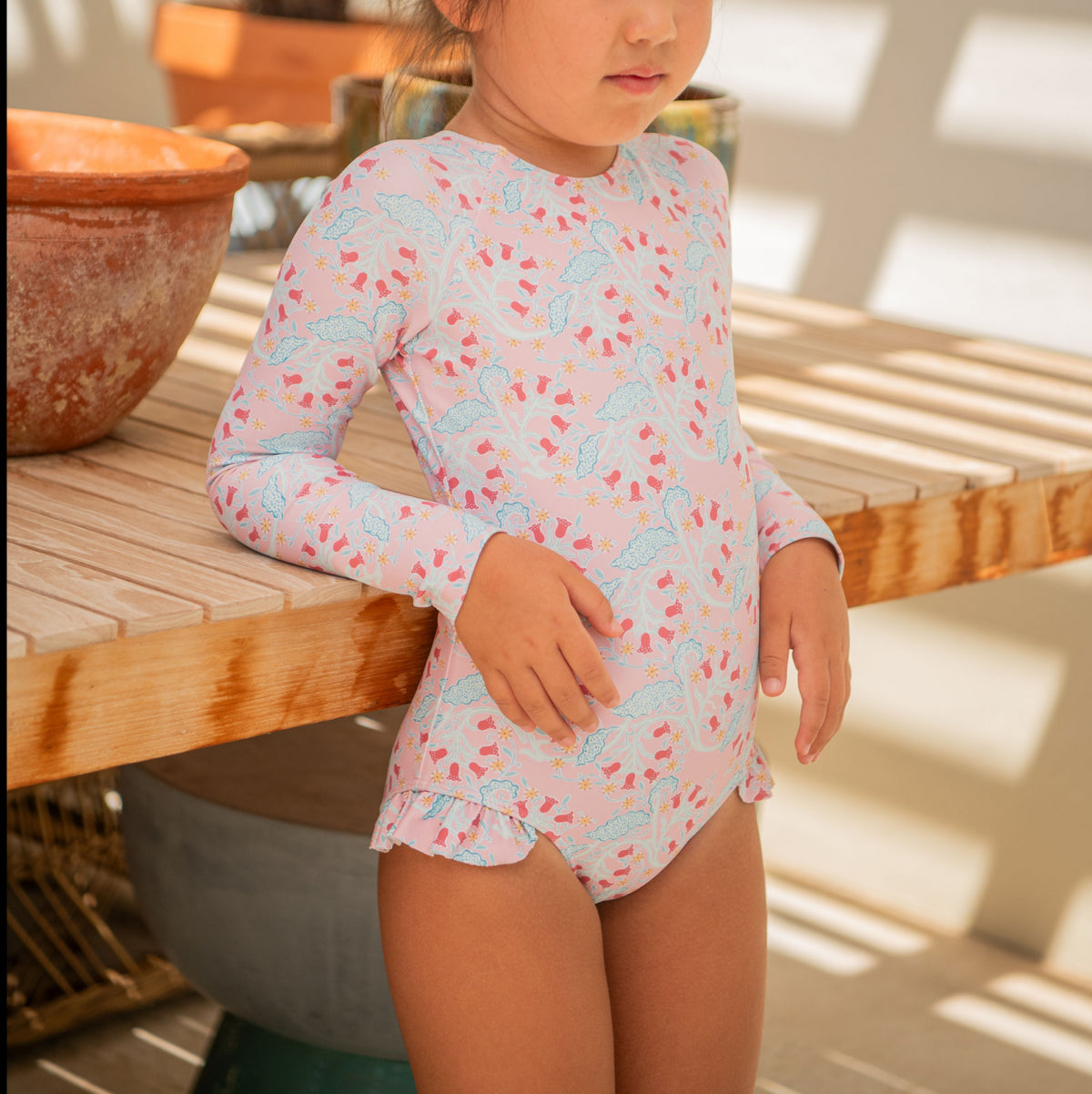 Girls Bluebells Rashguard One Piece