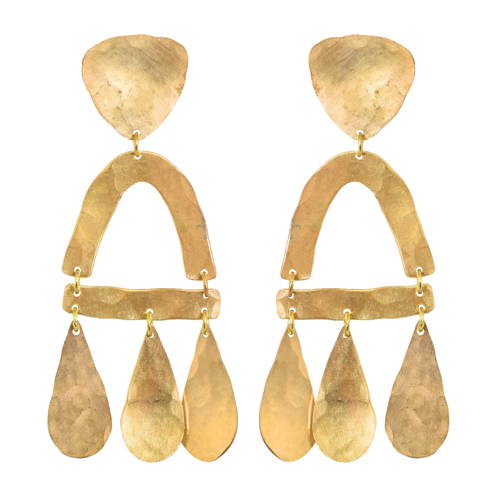 Brass Castara Earrings