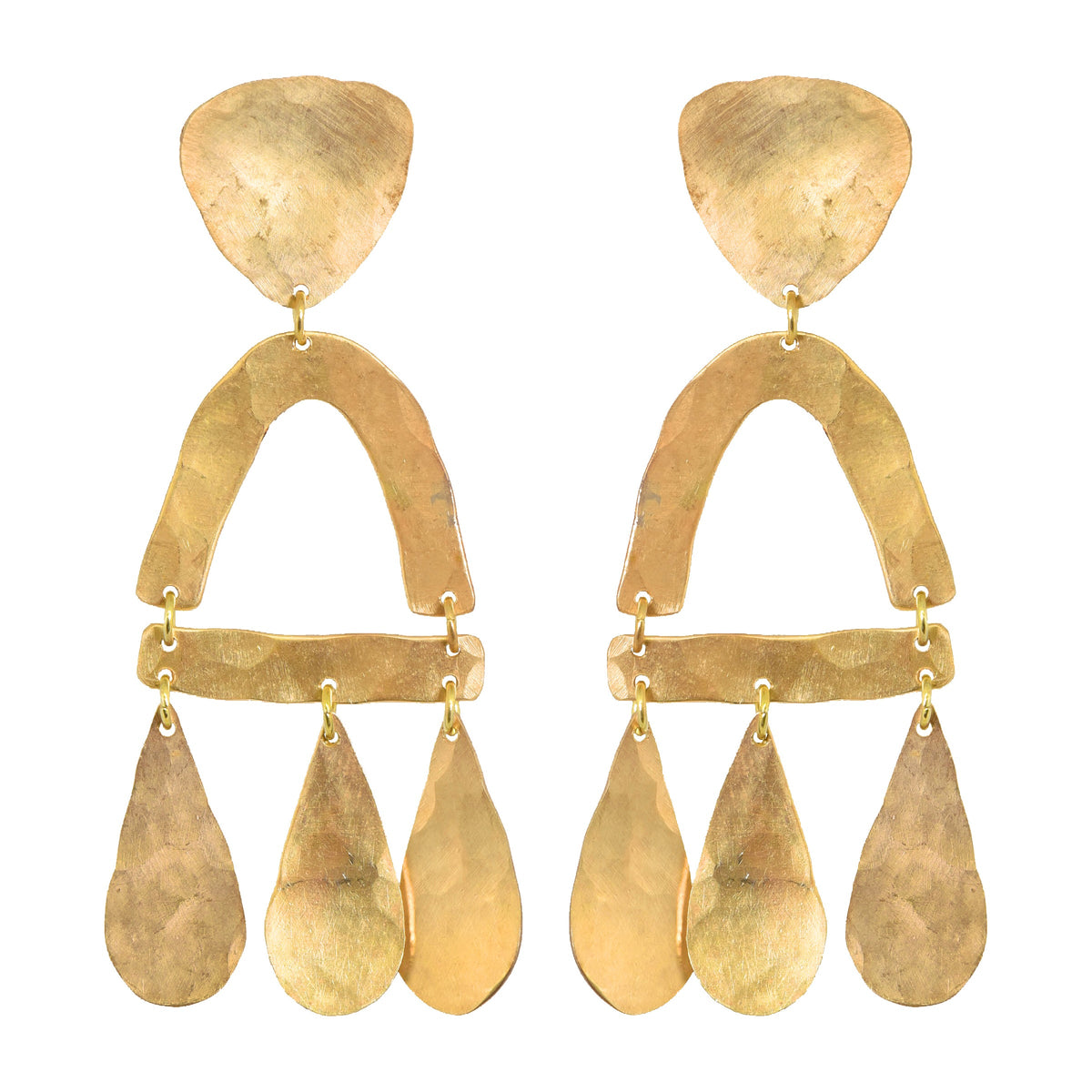 Brass Castara Earrings