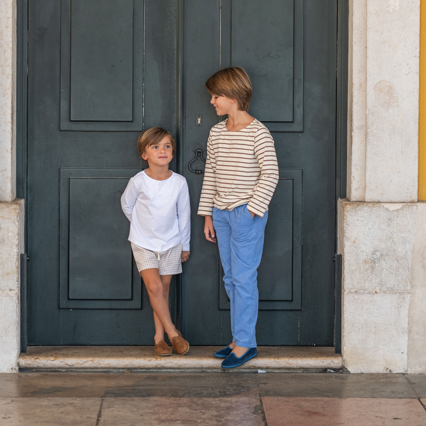 Boys Lagoon Blue Corduroy Pants