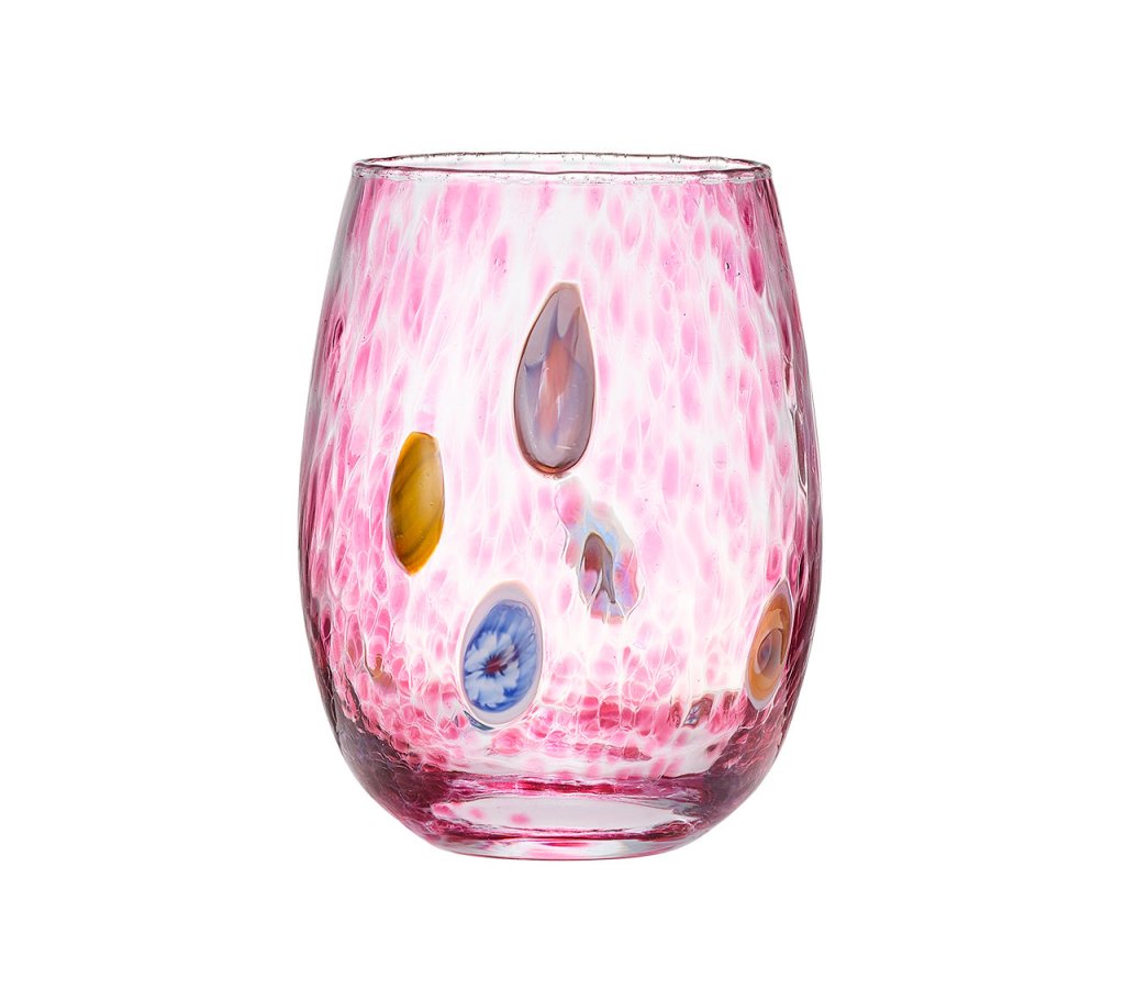 Kim Seybert, Inc.Gala Tumbler in Pink, Set of 4Glassware