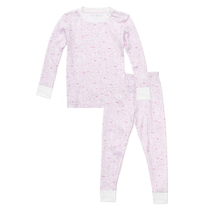 Joy Street Kids Dallas Fort_Worth Pink Two Piece Pajamas