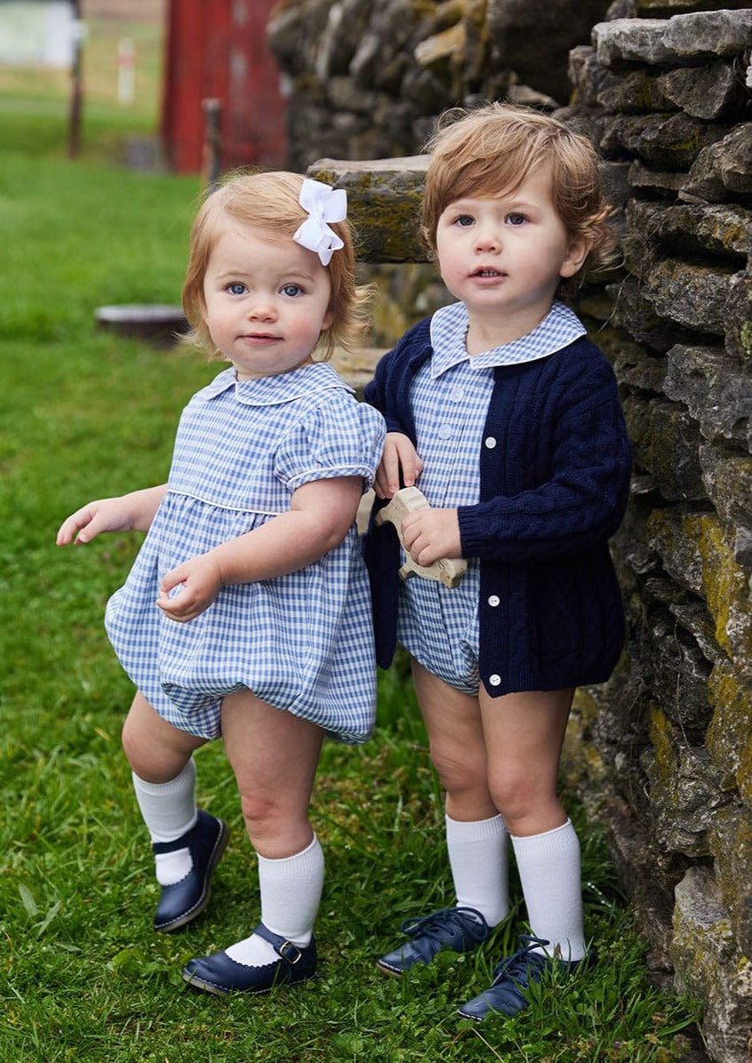 Little english classic gingham bubbles for baby girl and boy