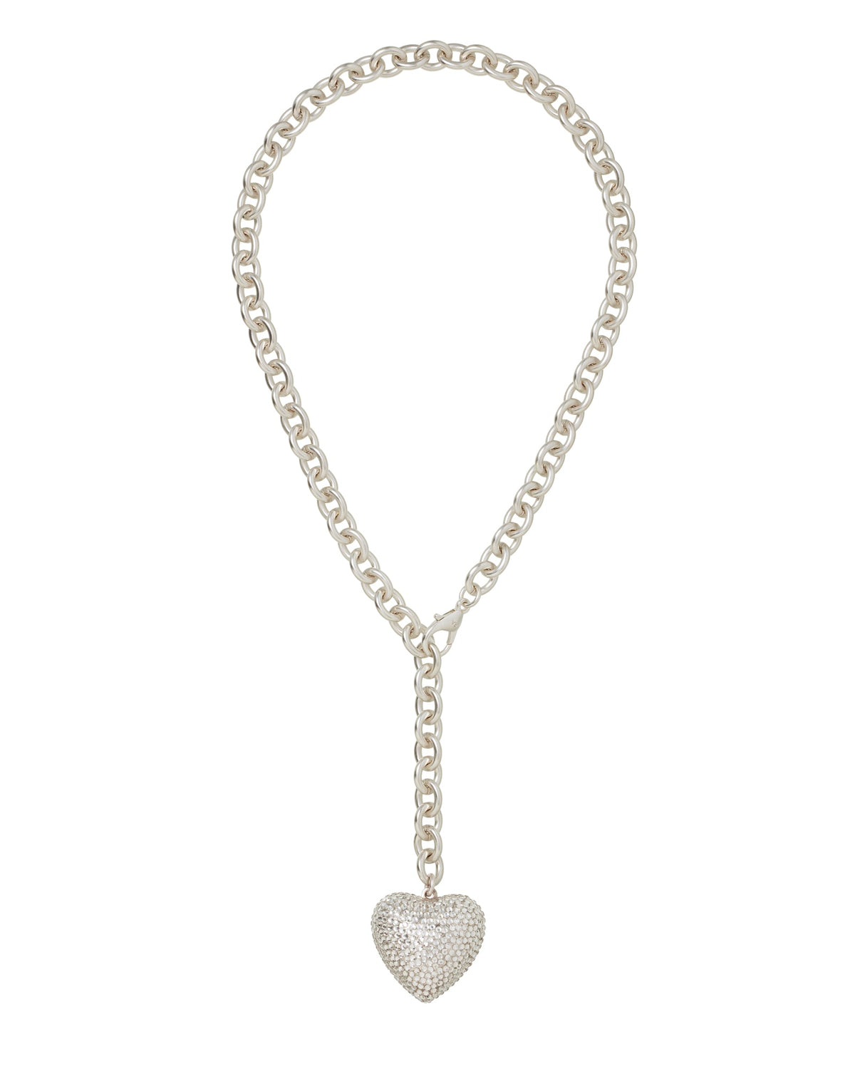 The Dazzling Puffy Heart Necklace