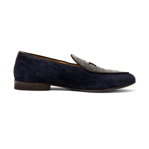 Men's Navy Croc Milano Loafer