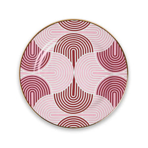 Dessert Plates in Slinky Red, Set of 2