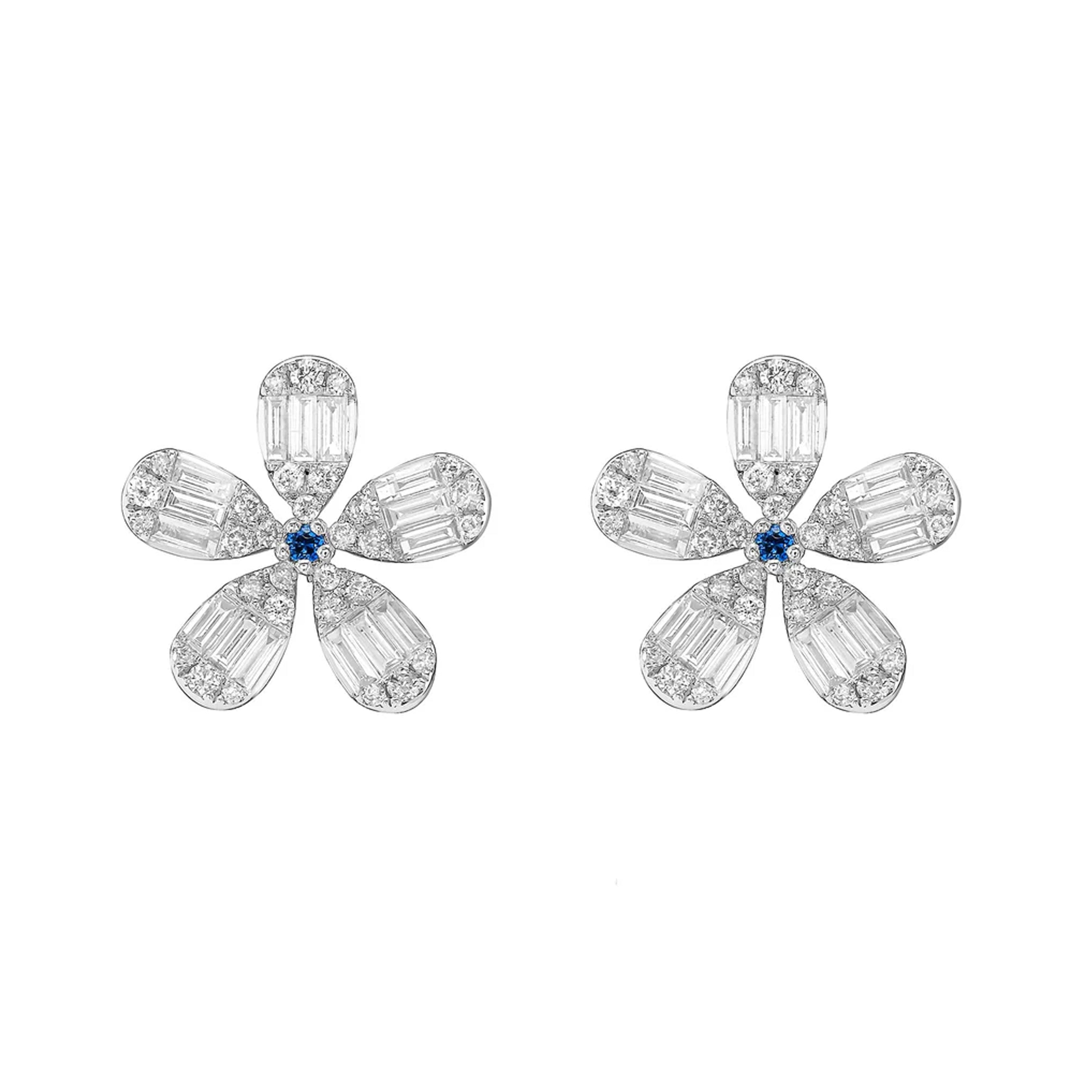 Diamond Daydream Petal Studs