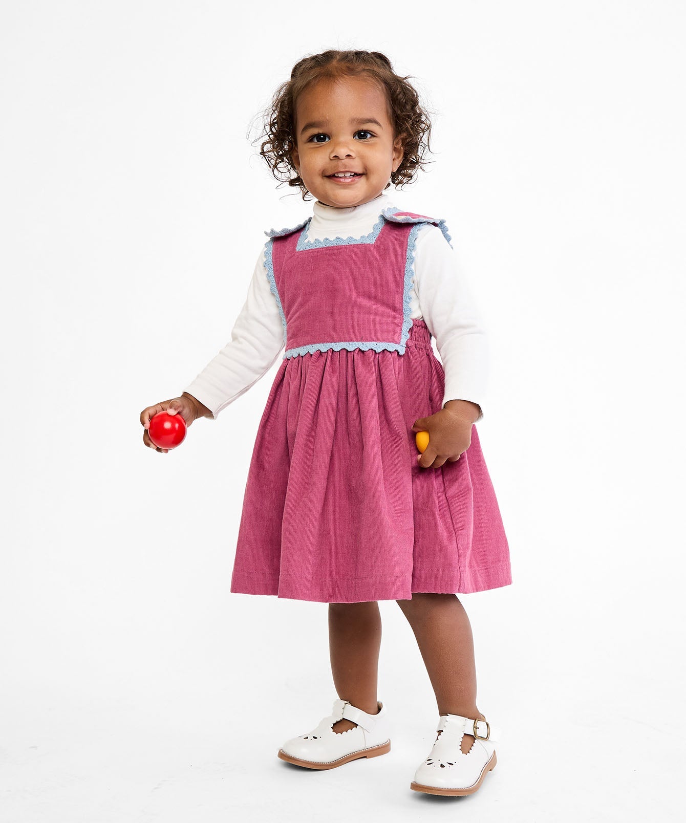 Dorothy Baby Dress in Boysenberry Corduroy
