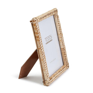 Woven Rattan Photo Frame