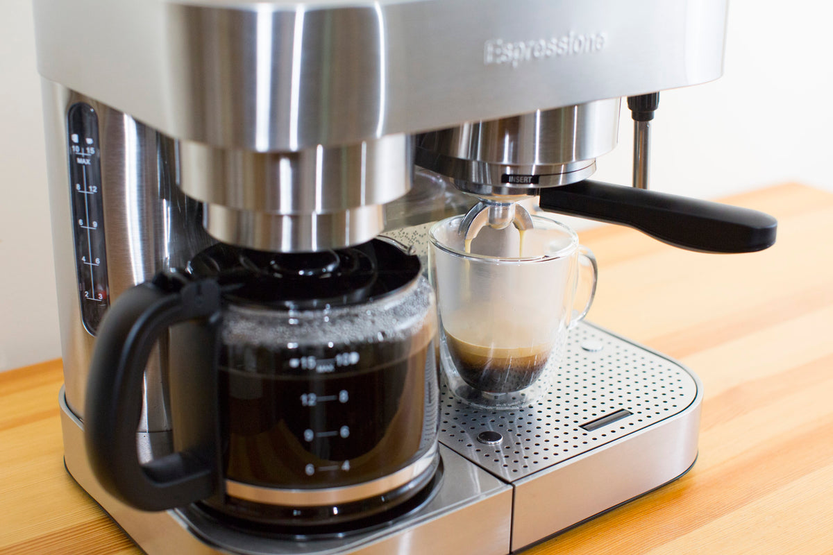 Combination Espresso Machine & 10-Cup Drip Coffeemaker