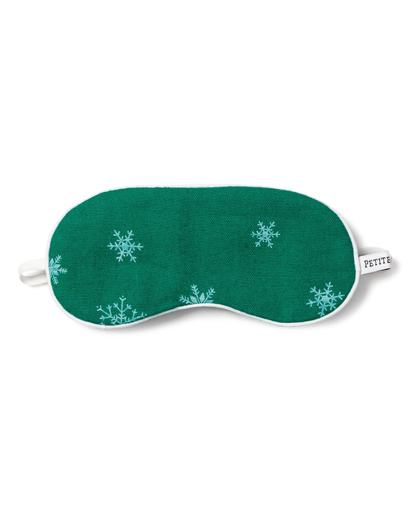 Kid’s Flannel Sleep Mask in Emerald Wonderland