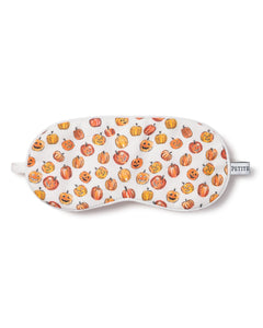 Kid’s Twill Sleep Mask in Pumpkin Patch