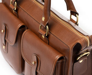 Examiner No. 5 | Vintage Chestnut Leather Briefcase | Iconic Ghurka Style