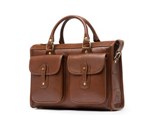 Examiner No. 5 | Vintage Chestnut Leather Briefcase | Iconic Ghurka Style