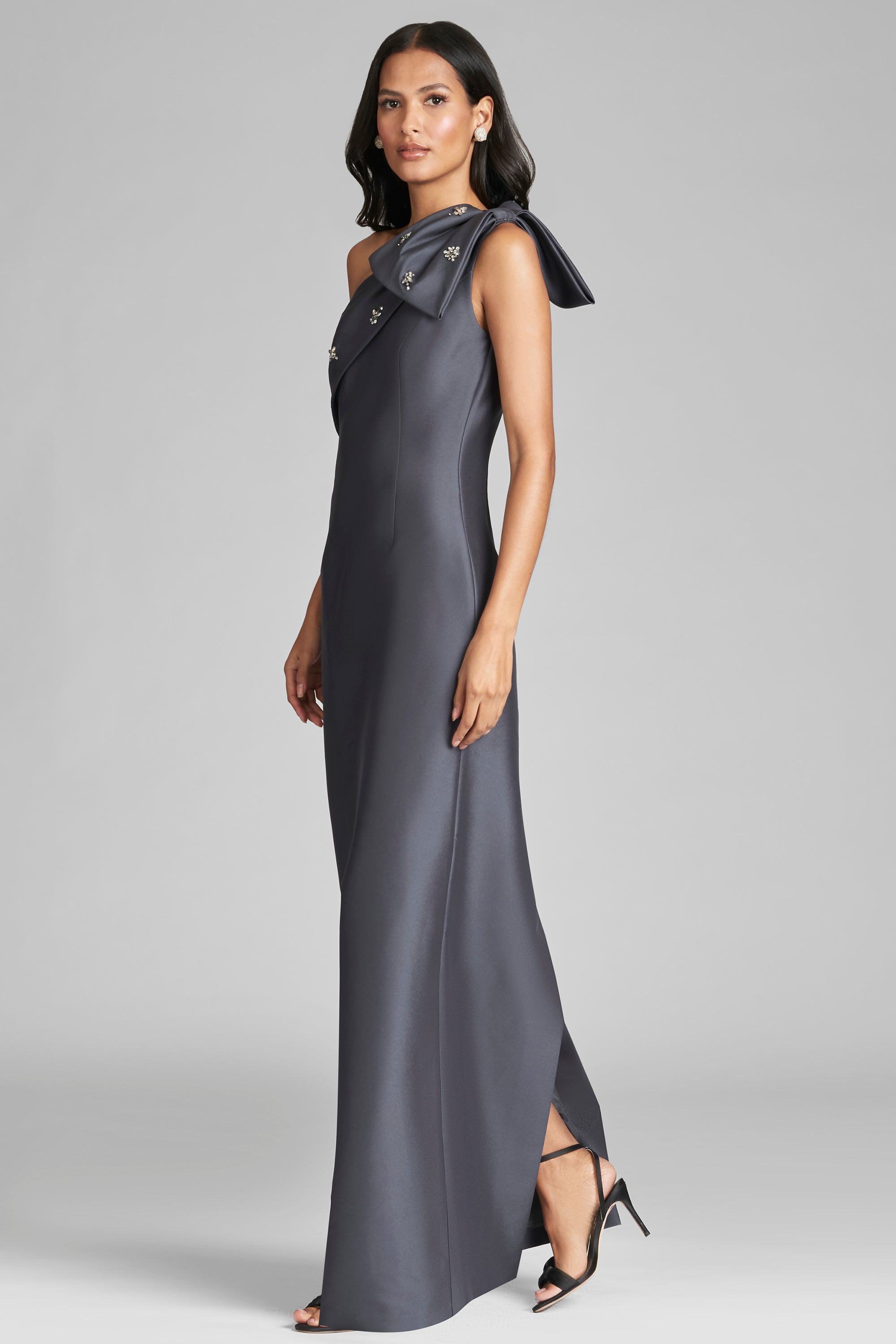 Olivia Gown in Charcoal