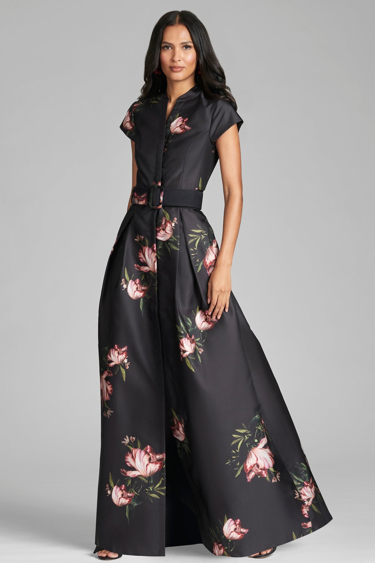 Marta Gown in Noir Blossom