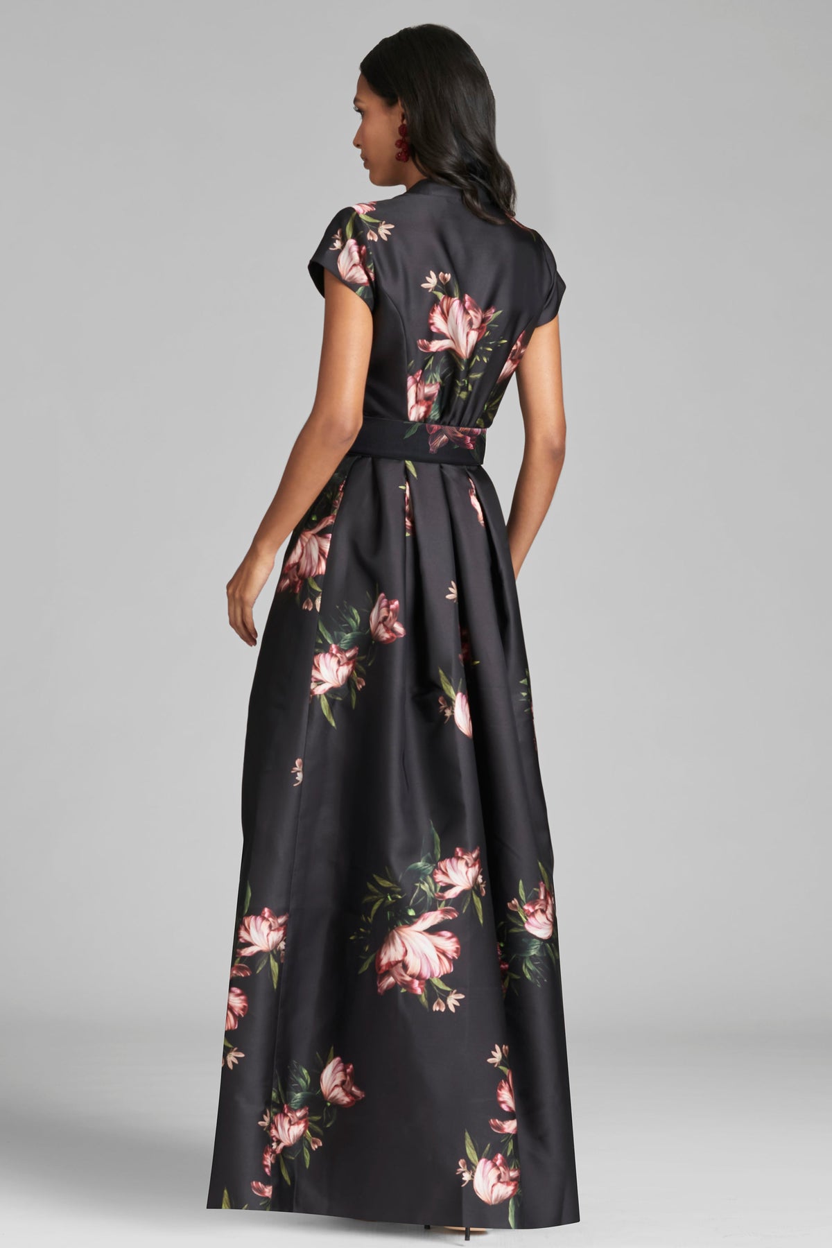 Marta Gown in Noir Blossom