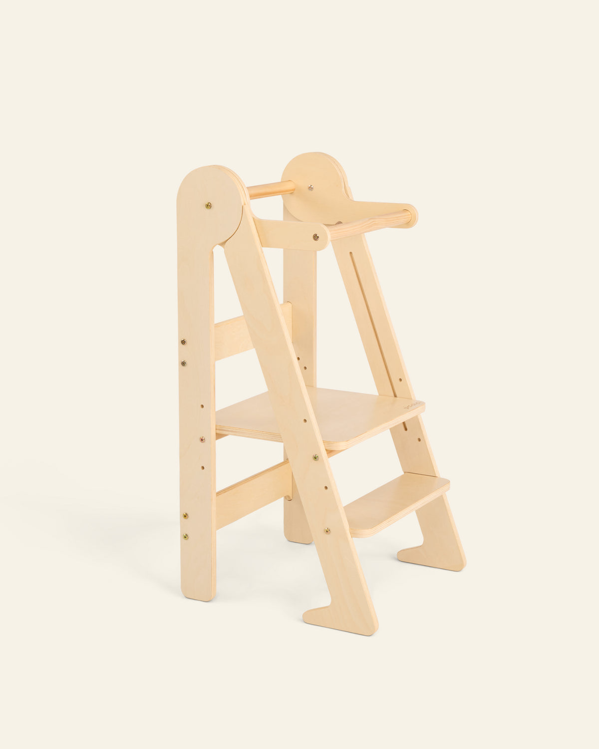 Foldable Learning Tower in Natural for Toddlers by Piccalio