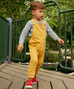 Edward Baby T-Shirt in Dusty Blue Fine Stripe