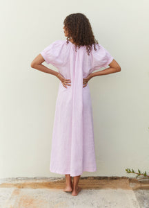 Elle Linen Long Nightdress