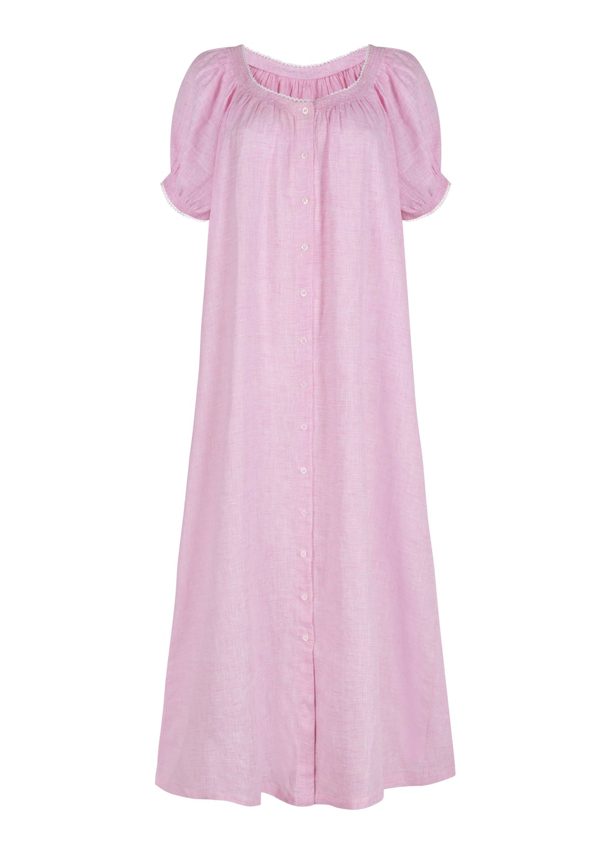 Elle Linen Long Nightdress