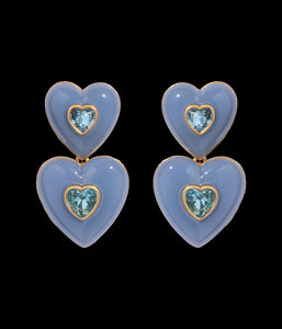 Elodie Heart Drop Earrings