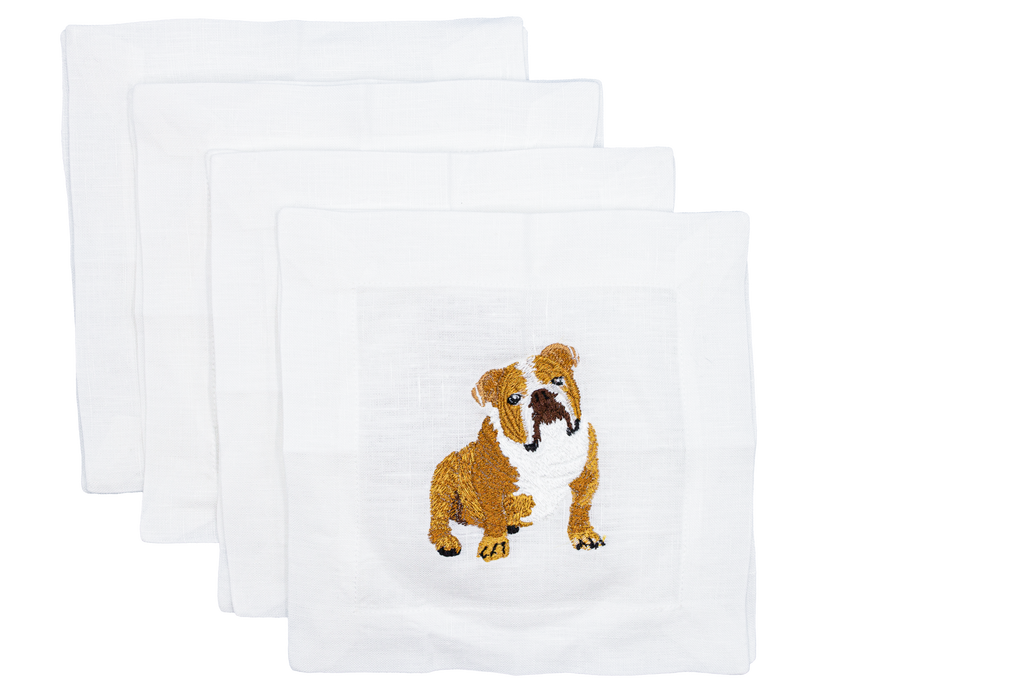 English Bulldog Cocktail Napkins